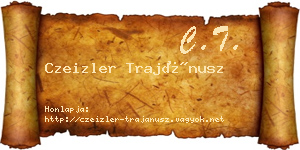 Czeizler Trajánusz névjegykártya